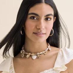 Bijoux Bar Womens 18 1/2 Inch Statement Necklace