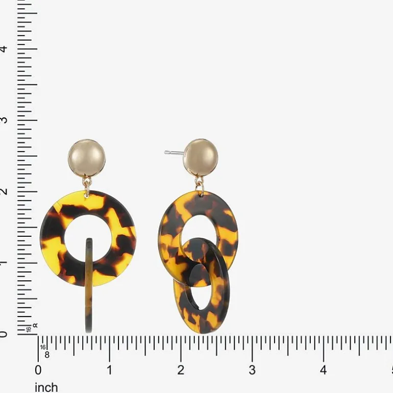 Bijoux Bar Womens Round Hypoallergenic Drop Earrings