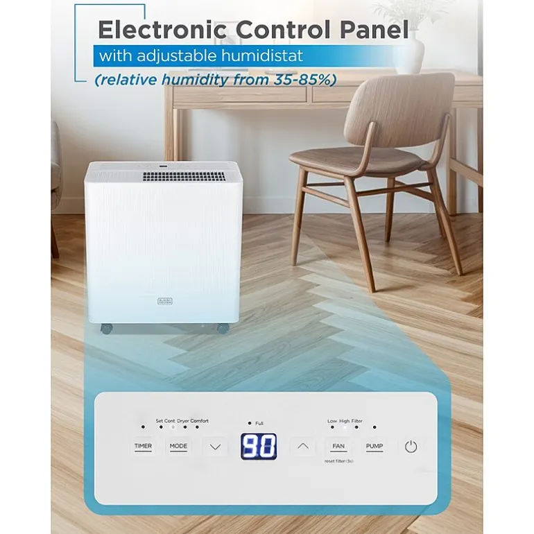 Black+Decker 50p Dehumid Dehumidifier