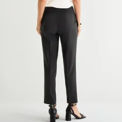 Black Label by Evan-Picone Crepe Womens Classic Fit Straight Suit Pant