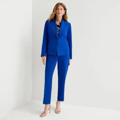 Black Label by Evan-Picone Crepe Womens Classic Fit Straight Suit Pant