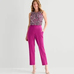 Black Label by Evan-Picone Crepe Womens Classic Fit Straight Suit Pant