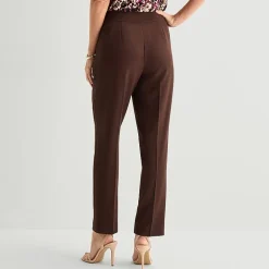 Black Label by Evan-Picone Crepe Womens Classic Fit Straight Suit Pant