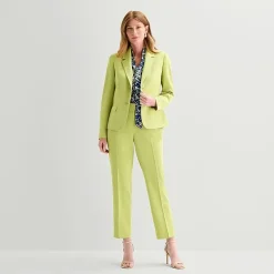 Black Label by Evan-Picone Crepe Womens Classic Fit Straight Suit Pant
