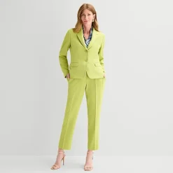 Black Label by Evan-Picone Crepe Womens Classic Fit Straight Suit Pant