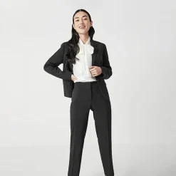 Black Label by Evan-Picone Crepe Womens Classic Fit Straight Suit Pant