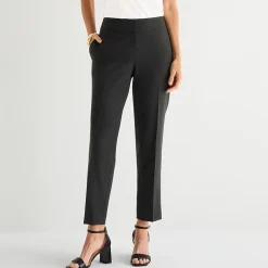 Black Label by Evan-Picone Crepe Womens Classic Fit Straight Suit Pant
