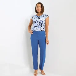 Black Label by Evan-Picone Crepe Womens Classic Fit Straight Suit Pant