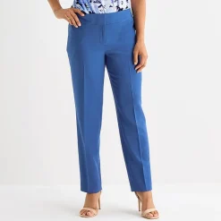 Black Label by Evan-Picone Crepe Womens Classic Fit Straight Suit Pant