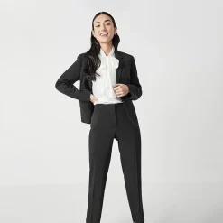 Black Label by Evan-Picone Crepe Womens Classic Fit Straight Suit Pant