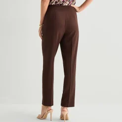 Black Label by Evan-Picone Crepe Womens Classic Fit Straight Suit Pant