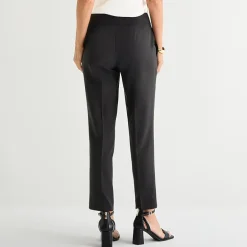 Black Label by Evan-Picone Crepe Womens Classic Fit Straight Suit Pant