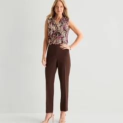 Black Label by Evan-Picone Crepe Womens Classic Fit Straight Suit Pant