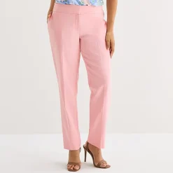 Black Label by Evan-Picone Crepe Womens Classic Fit Straight Suit Pant