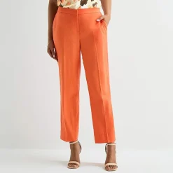 Black Label by Evan-Picone Linen Womens Classic Fit Straight Suit Pant