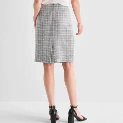 Black Label by Evan-Picone Tweed Womens Suit Skirt