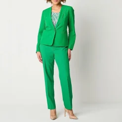 Black Label by Evan-Picone Womens Classic Fit Straight Suit Pant