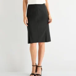 Black Label by Evan-Picone Womens Suit Skirt