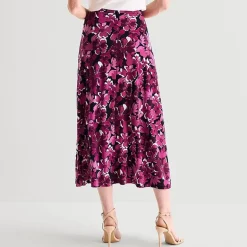 Black Label by Evan-Picone Womens High Rise Maxi Skirt