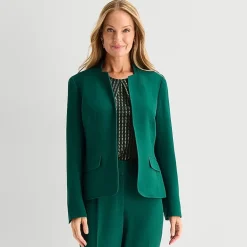 Black Label by Evan-Picone Womens Classic Fit Suit Jacket
