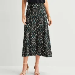 Black Label by Evan-Picone Womens Maxi Skirt