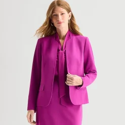 Black Label by Evan-Picone Womens Classic Fit Suit Jacket