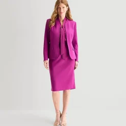 Black Label by Evan-Picone Womens Classic Fit Suit Jacket