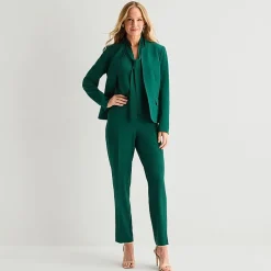 Black Label by Evan-Picone Womens Classic Fit Suit Jacket
