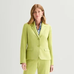 Black Label by Evan-Picone Womens Classic Fit Suit Jacket