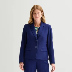 Black Label by Evan-Picone Womens Classic Fit Suit Jacket