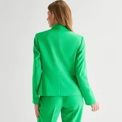 Black Label by Evan-Picone Womens Classic Fit Suit Jacket