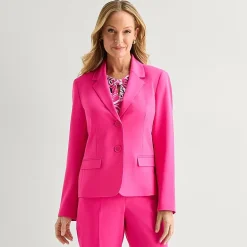 Black Label by Evan-Picone Womens Classic Fit Suit Jacket