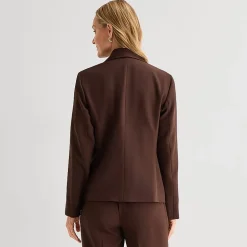 Black Label by Evan-Picone Womens Classic Fit Suit Jacket