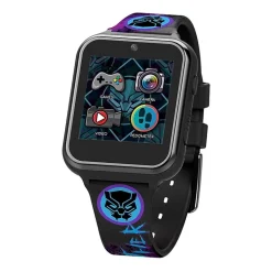 Black Panther Marvel Boys Black Smart Watch Avg4608jc