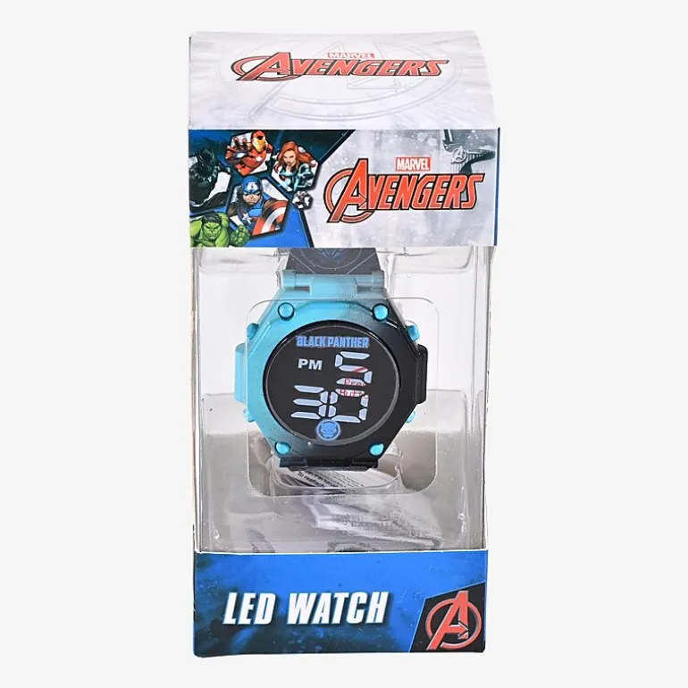 Black Panther Unisex Multicolor Strap Watch Avg4789
