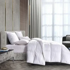 Blue Ridge Home Fashions 600 Thread Count Windowpane Duraloft Down Alternative Comforter