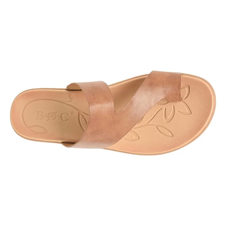 BOC by Born Womens Hazy Toe Ring Strap Flat Sandals