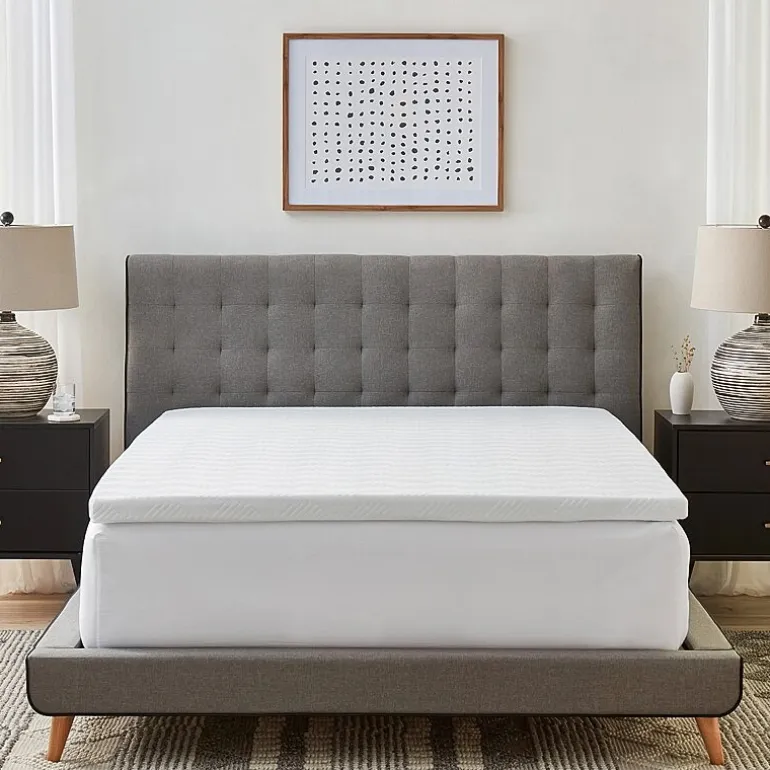 Bodipedic Home 2-Inch Gel-Infused Memory Foam Mattress Topper With Circular-Knit Cover