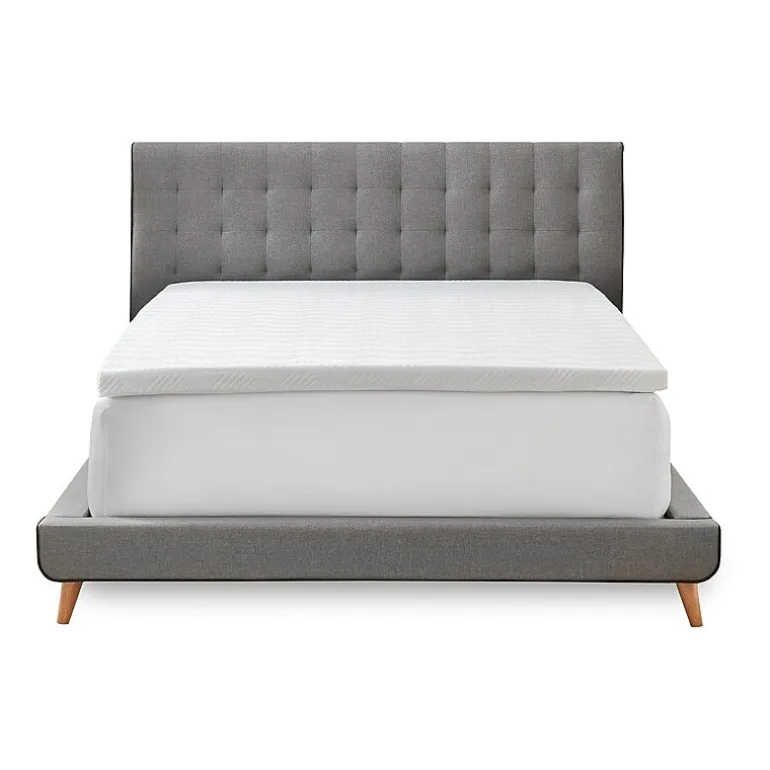 Bodipedic Home 2-Inch Gel-Infused Memory Foam Mattress Topper With Circular-Knit Cover