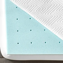 Bodipedic Home 2-Inch Gel-Infused Memory Foam Mattress Topper With Circular-Knit Cover
