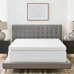 Bodipedic Home 3-Inch Gel-Infused Memory Foam Mattress Topper With Cooling Cover