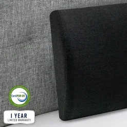 Bodipedic Home Lumbar Support Memory Foam Accessory Pillow