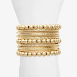 Bold Elements Gold Tone Womens Cuff Bracelet