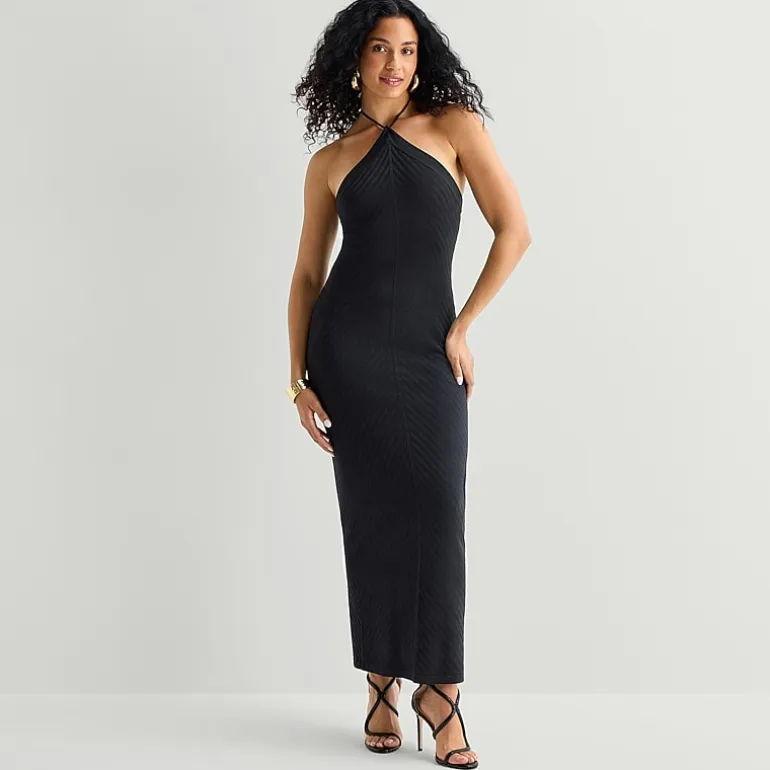 Bold Elements Womens Halter Maxi Dress