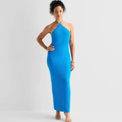 Bold Elements Womens Halter Maxi Dress
