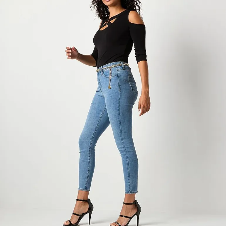Bold Elements Womens High Rise Skinny Fit Jean