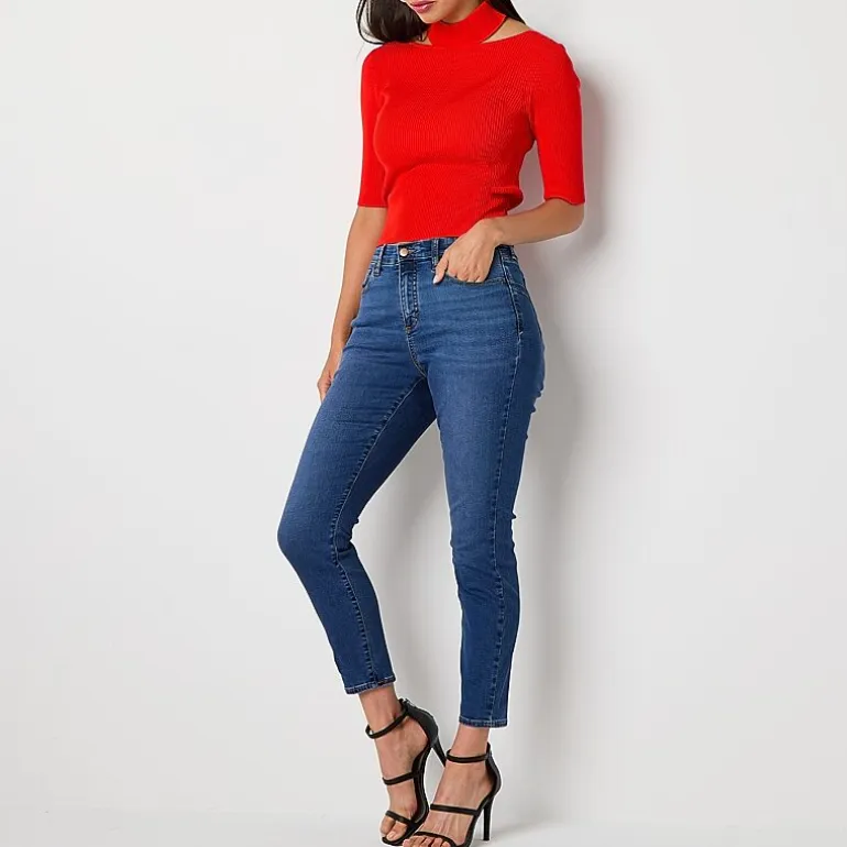 Bold Elements Womens High Rise Skinny Fit Jean