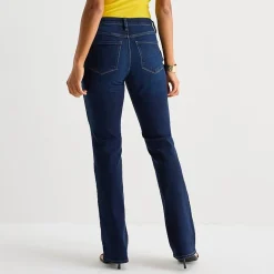 Bold Elements Womens High Rise Bootcut Skinny Fit Jean