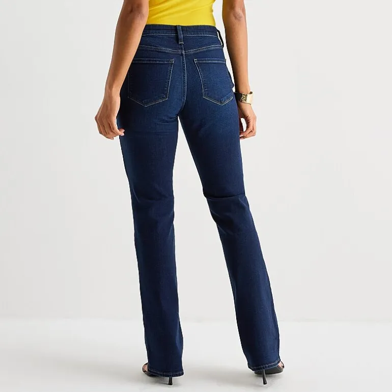 Bold Elements Womens High Rise Bootcut Skinny Fit Jean