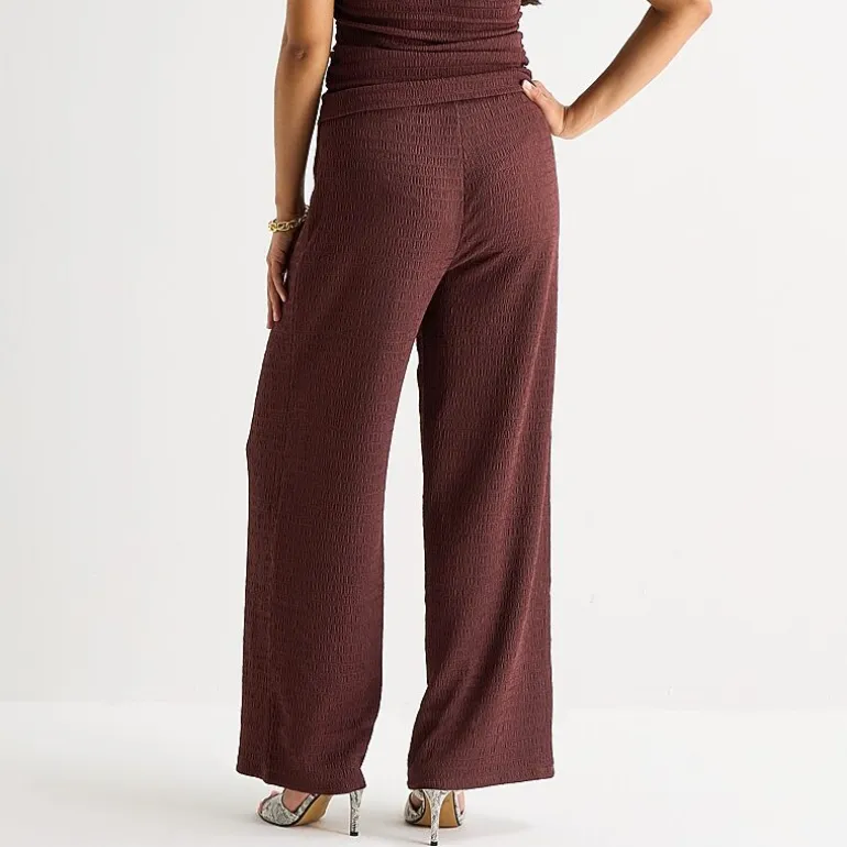 Bold Elements Womens Straight Mid Rise Pull-On Pant